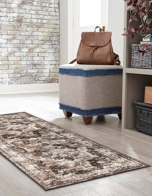 Light Brown 2' x 6' 7 Sofia Runner Area Rug Durable Easy Clean Stain Resistant Unique Carpet for Affordable Interior Home Design for Sale at Rug Engine
