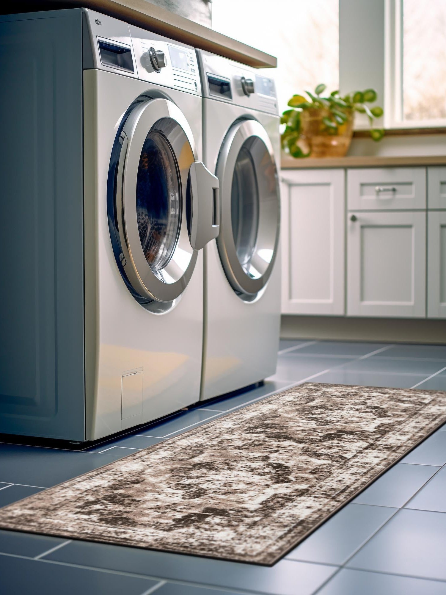 Light Brown 2' x 6' 7 Sofia Runner Area Rug Durable Easy Clean Stain Resistant Unique Carpet for Affordable Interior Home Design for Sale at Rug Engine