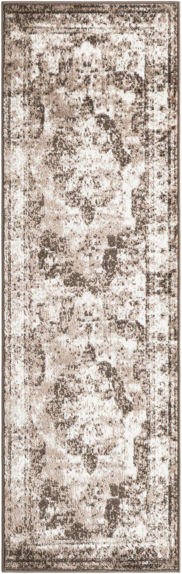 Light Brown 2' x 6' 7 Sofia Runner Area Rug Durable Easy Clean Stain Resistant Unique Carpet for Affordable Interior Home Design for Sale at Rug Engine