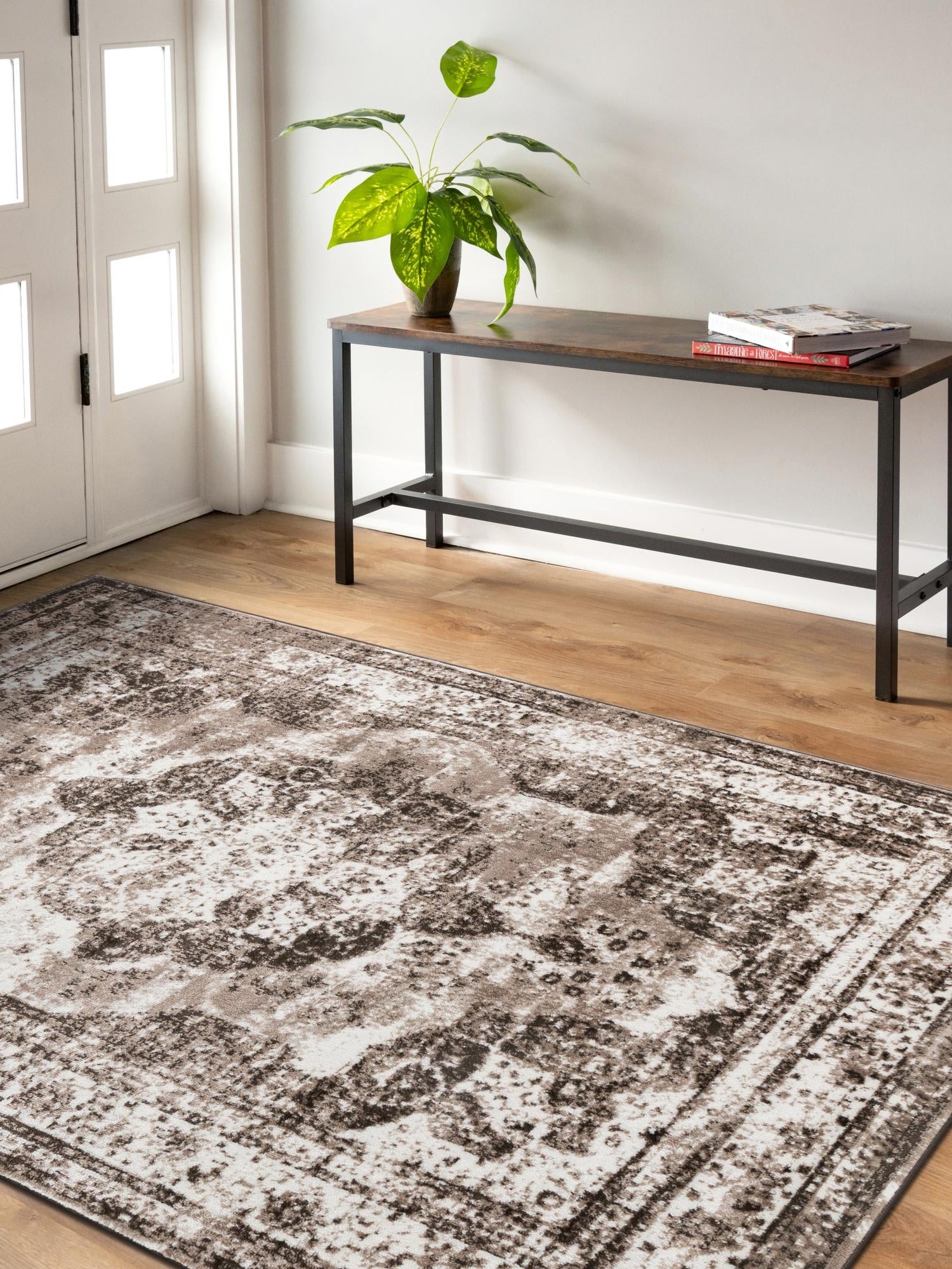 Light Brown 7' 10 x 10' Sofia Rectangle Area Rug Durable Easy Clean Stain Resistant Unique Carpet for Affordable Interior Home Design for Sale at Rug Engine