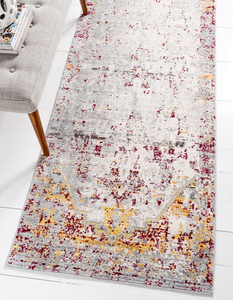 Gray 2' 7 x 9' 10 Austin Runner Area Rug 100% Polyester Durable Cotton Backing Living Dining Room Bedroom Office Vintage Decor Carpet for Sale at Rug Engine