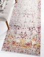 Gray 2' 7 x 9' 10 Austin Runner Area Rug 100% Polyester Durable Cotton Backing Living Dining Room Bedroom Office Vintage Decor Carpet for Sale at Rug Engine
