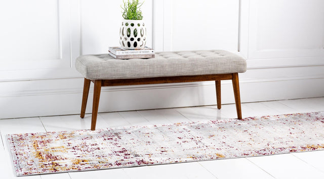 Gray 2' 7 x 9' 10 Austin Runner Area Rug 100% Polyester Durable Cotton Backing Living Dining Room Bedroom Office Vintage Decor Carpet for Sale at Rug Engine