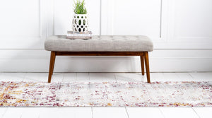 Gray 2' 7 x 9' 10 Austin Runner Area Rug 100% Polyester Durable Cotton Backing Living Dining Room Bedroom Office Vintage Decor Carpet for Sale at Rug Engine