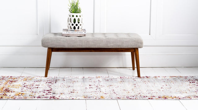 Gray 2' 7 x 9' 10 Austin Runner Area Rug 100% Polyester Durable Cotton Backing Living Dining Room Bedroom Office Vintage Decor Carpet for Sale at Rug Engine