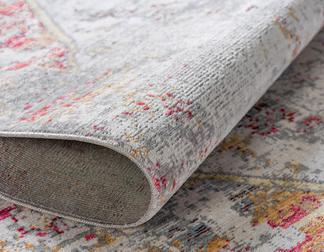 Gray 2' 7 x 9' 10 Austin Runner Area Rug 100% Polyester Durable Cotton Backing Living Dining Room Bedroom Office Vintage Decor Carpet for Sale at Rug Engine