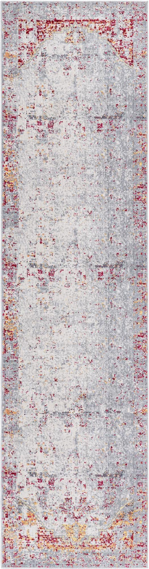 Gray 2' 7 x 9' 10 Austin Runner Area Rug 100% Polyester Durable Cotton Backing Living Dining Room Bedroom Office Vintage Decor Carpet for Sale at Rug Engine