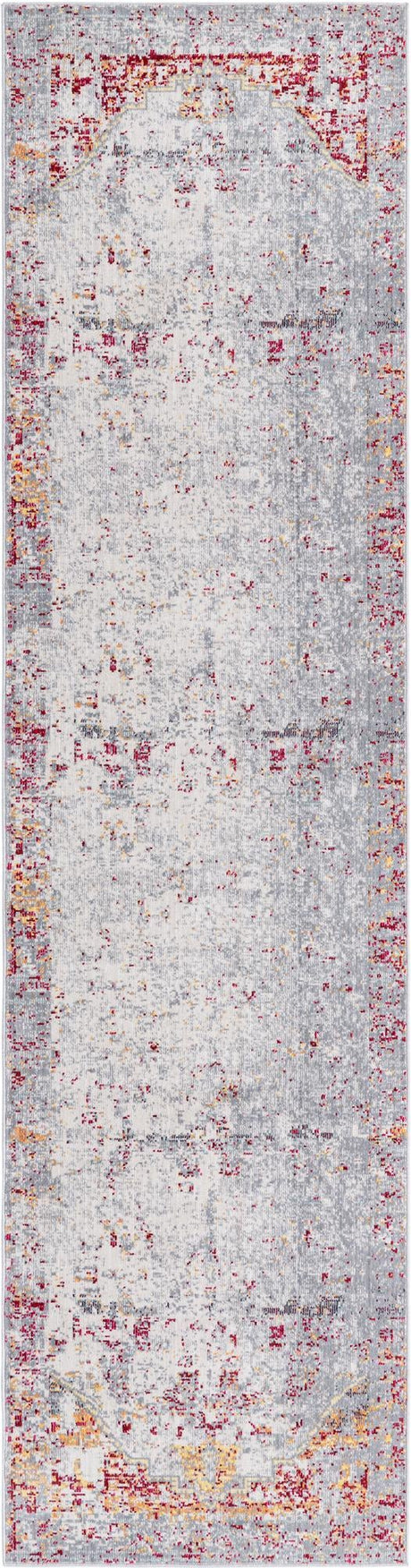 Gray 2' 7 x 9' 10 Austin Runner Area Rug 100% Polyester Durable Cotton Backing Living Dining Room Bedroom Office Vintage Decor Carpet for Sale at Rug Engine