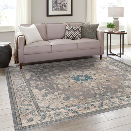 Gray 5' x 5' Salzburg Square Area Rug