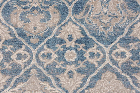 Light Blue 8' x 8' Salzburg Square Area Rug