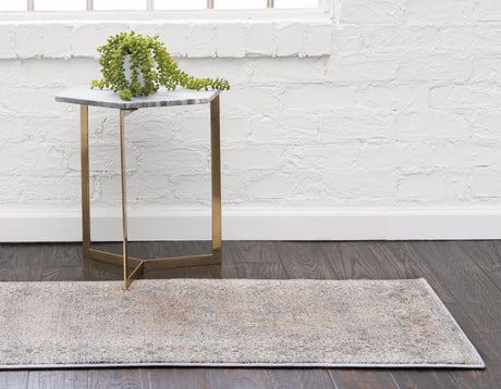 Gray 2' x 6' 1 Salzburg Runner Area Rug