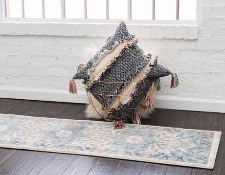 Cream 2' x 6' 1 Salzburg Runner Area Rug