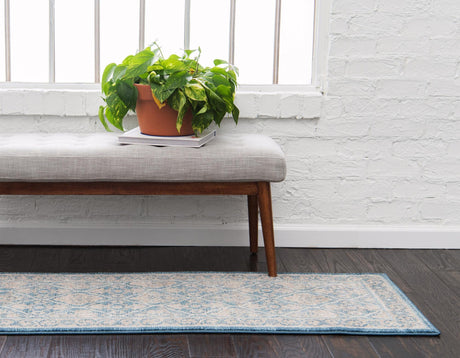 Light Blue 2' 7 x 10' Salzburg Runner Area Rug