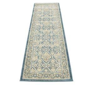 Light Blue 2' x 6' 1 Salzburg Runner Rug