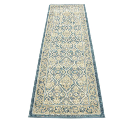 Light Blue 2' x 6' 1 Salzburg Runner Area Rug