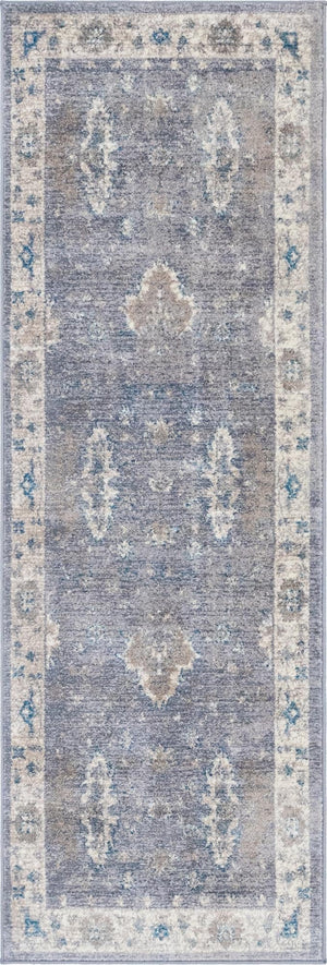 Gray 2' x 6' 1 Salzburg Runner Rug
