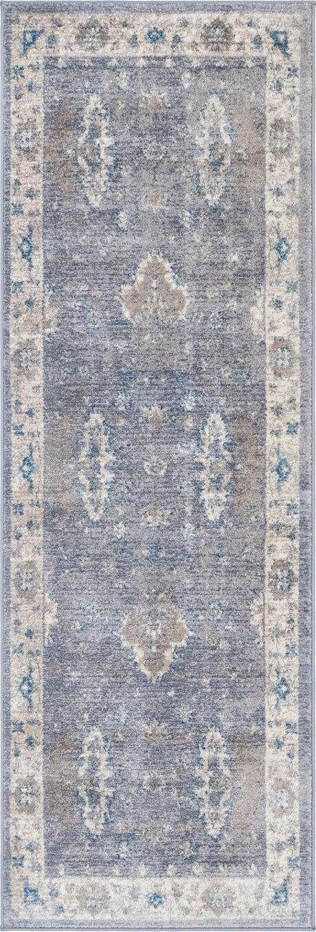 Gray 2' x 6' 1 Salzburg Runner Area Rug
