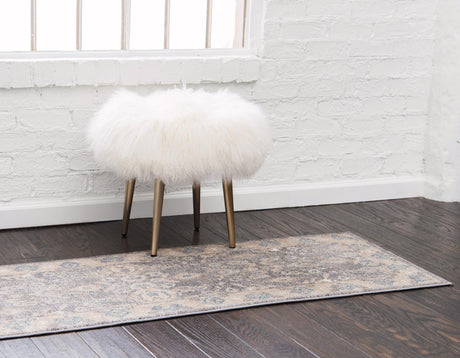 Gray 2' x 6' 1 Salzburg Runner Area Rug