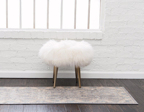 Gray 2' x 6' 1 Salzburg Runner Area Rug