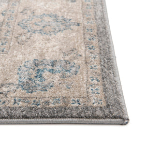 Gray 2' x 6' 1 Salzburg Runner Area Rug Stain Resistant Easy Clean Traditional Classic Design Durable Carpet for Affordable Interior Home Decorating for Sale at Rug Engine