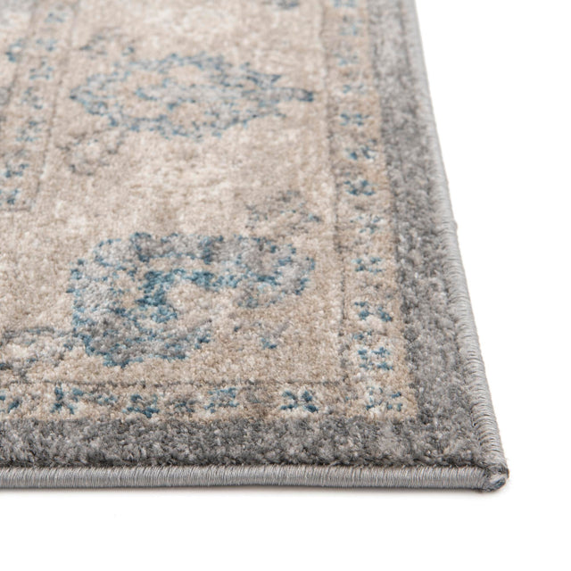Gray 2' x 6' 1 Salzburg Runner Area Rug Stain Resistant Easy Clean Traditional Classic Design Durable Carpet for Affordable Interior Home Decorating for Sale at Rug Engine