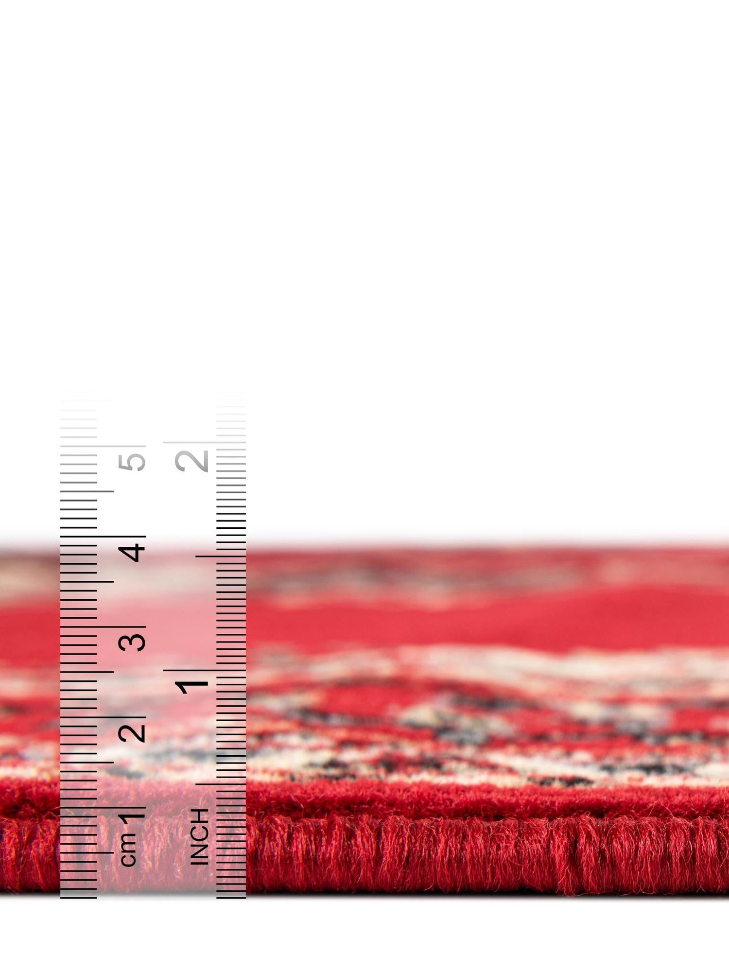 Red 2' x 3' 1 Reza Rectangle Area Rug 100% Polypropylene Easy Clean Traditional Motif Classic Carpet for Home Interiors for Sale at Rug Engine