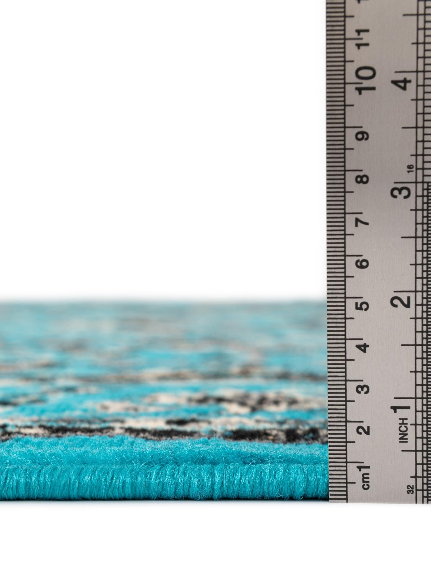 Turquoise 2' 7 x 10' Sialk Hill Runner Area Rug 100% Polypropylene Durable Easy Clean Classic Traditional Design Carpet for Interior Design for Sale at Rug Engine