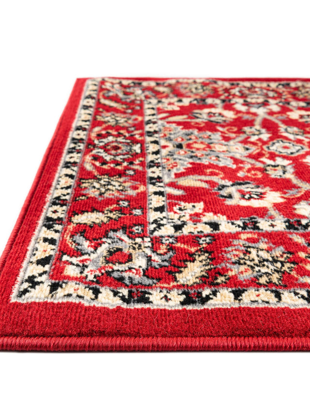 Red 7' 1 x 10' Sialk Hill Rectangle Area Rug 100% Polypropylene Durable Easy Clean Classic Traditional Design Carpet for Interior Design for Sale at Rug Engine