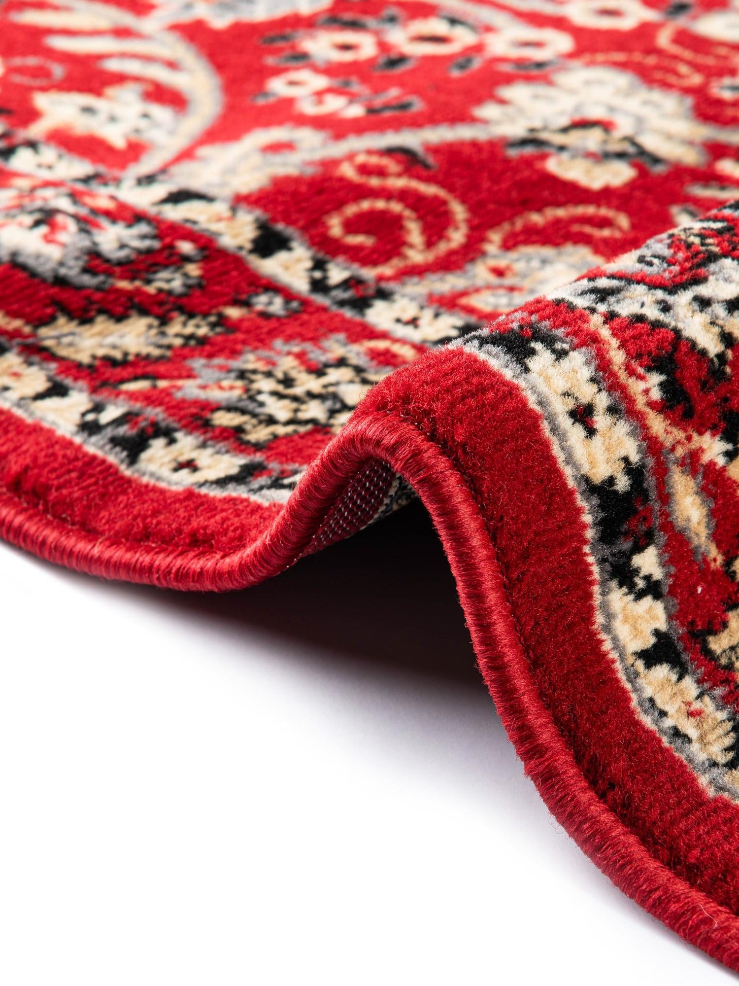 Red 10' x 13' 1 Sialk Hill Rectangle Area Rug 100% Polypropylene Durable Easy Clean Classic Traditional Design Carpet for Interior Design for Sale at Rug Engine