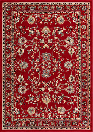 Red 7' 1 x 10' Sialk Hill Rectangle Area Rug 100% Polypropylene Durable Easy Clean Classic Traditional Design Carpet for Interior Design for Sale at Rug Engine
