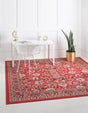 Red 7' 10 x 7' 10 Sialk Hill Square Area Rug