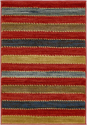 Multicolor 2' x 3' 1 Fars Rectangle Area Rug 100% Polypropylene Unique Traditional Carpet for Classical Living, Dining Room & Office Spaces for Sale at Rug Engine