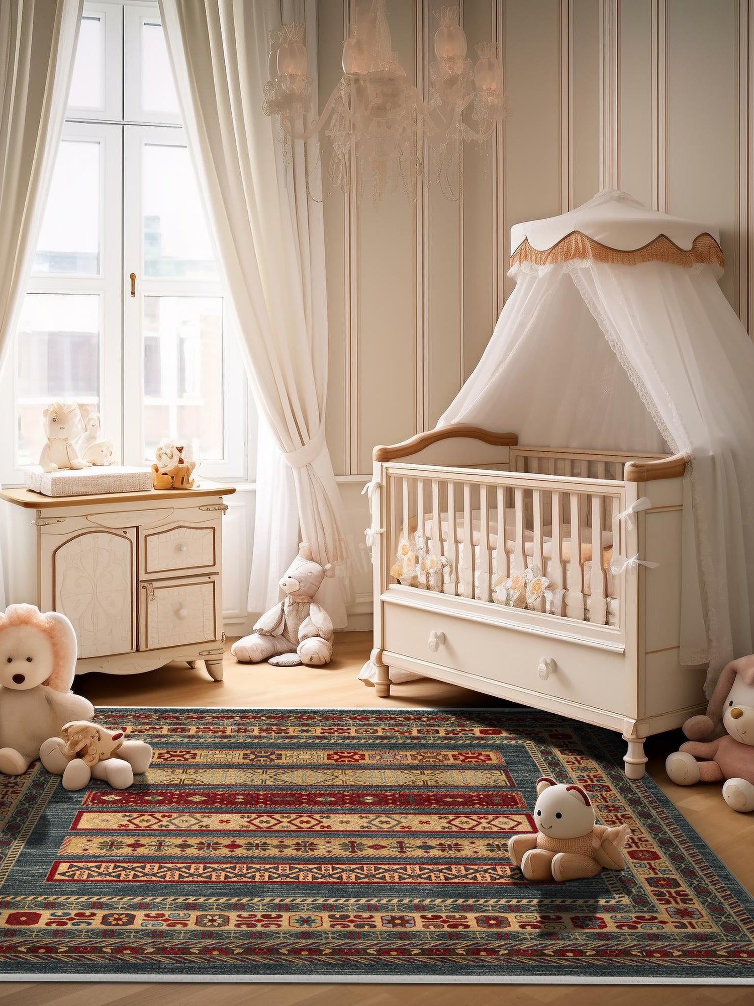 Blue 12' x 12' Fars Square Area Rug 100% Polypropylene Unique Traditional Carpet for Classical Living, Dining Room & Office Spaces for Sale at Rug Engine