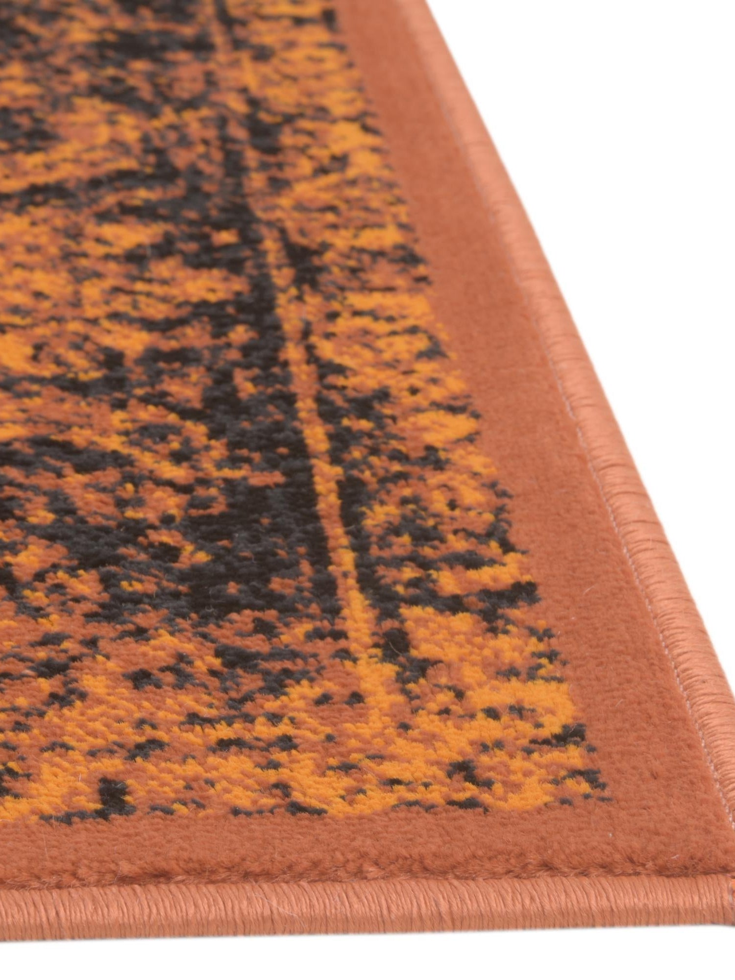 Terracotta and Black 2' x 3' 1 Imperial Rectangle Area Rug 100% Polypropylene With Cotton Backing Traditional Vintage Distressed Design Carpet for Sale at Rug Engine