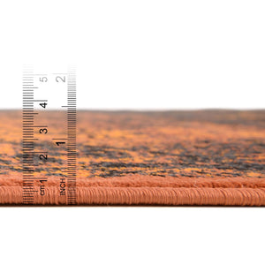 Terracotta and Black 3' x 10' Imperial Runner Rug