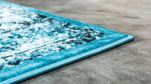 Blue 6' x 9' Imperial Rectangle Area Rug 100% Polypropylene With Cotton Backing Traditional Vintage Distressed Design Carpet for Sale at Rug Engine