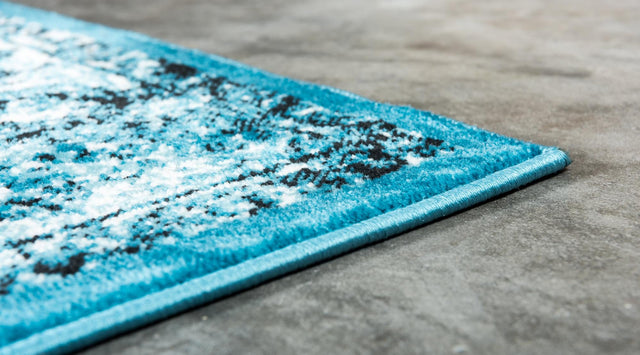 Blue 6' x 9' Imperial Rectangle Area Rug 100% Polypropylene With Cotton Backing Traditional Vintage Distressed Design Carpet for Sale at Rug Engine