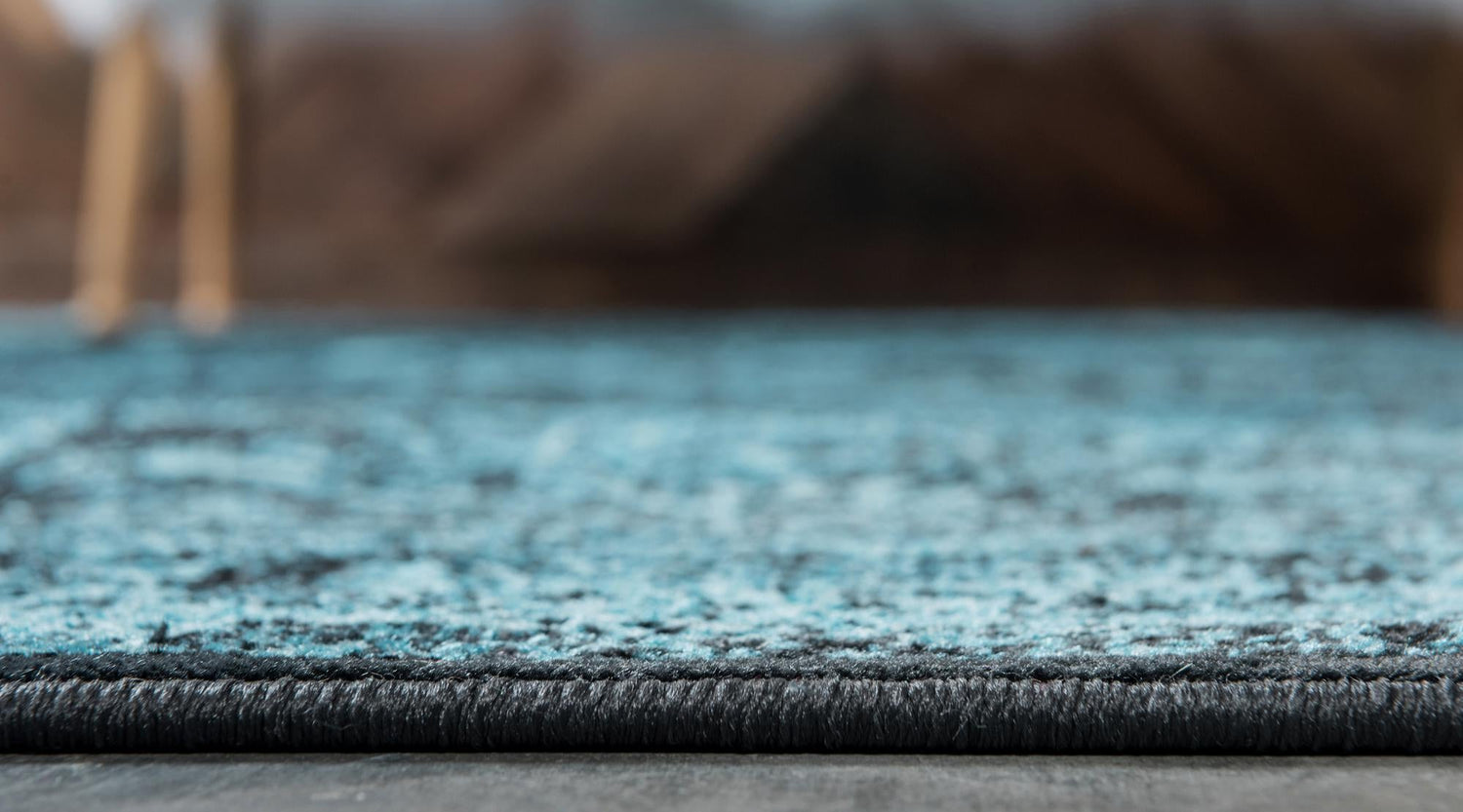 Black and Blue 2' x 3' 1 Imperial Rectangle Area Rug 100% Polypropylene With Cotton Backing Traditional Vintage Distressed Design Carpet for Sale at Rug Engine