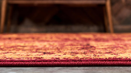 Red 4' 1 x 6' 1 Imperial Rectangle Area Rug 100% Polypropylene With Cotton Backing Traditional Vintage Distressed Design Carpet for Sale at Rug Engine