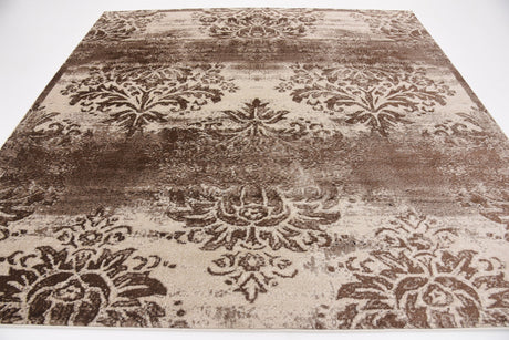 Dark Beige 8' x 8' Rushmore Square Area Rug 55% Polypropylene & 45% Polyester Durable Quality Carpet for Indoor Home Decorating for Sale at Rug Engine
