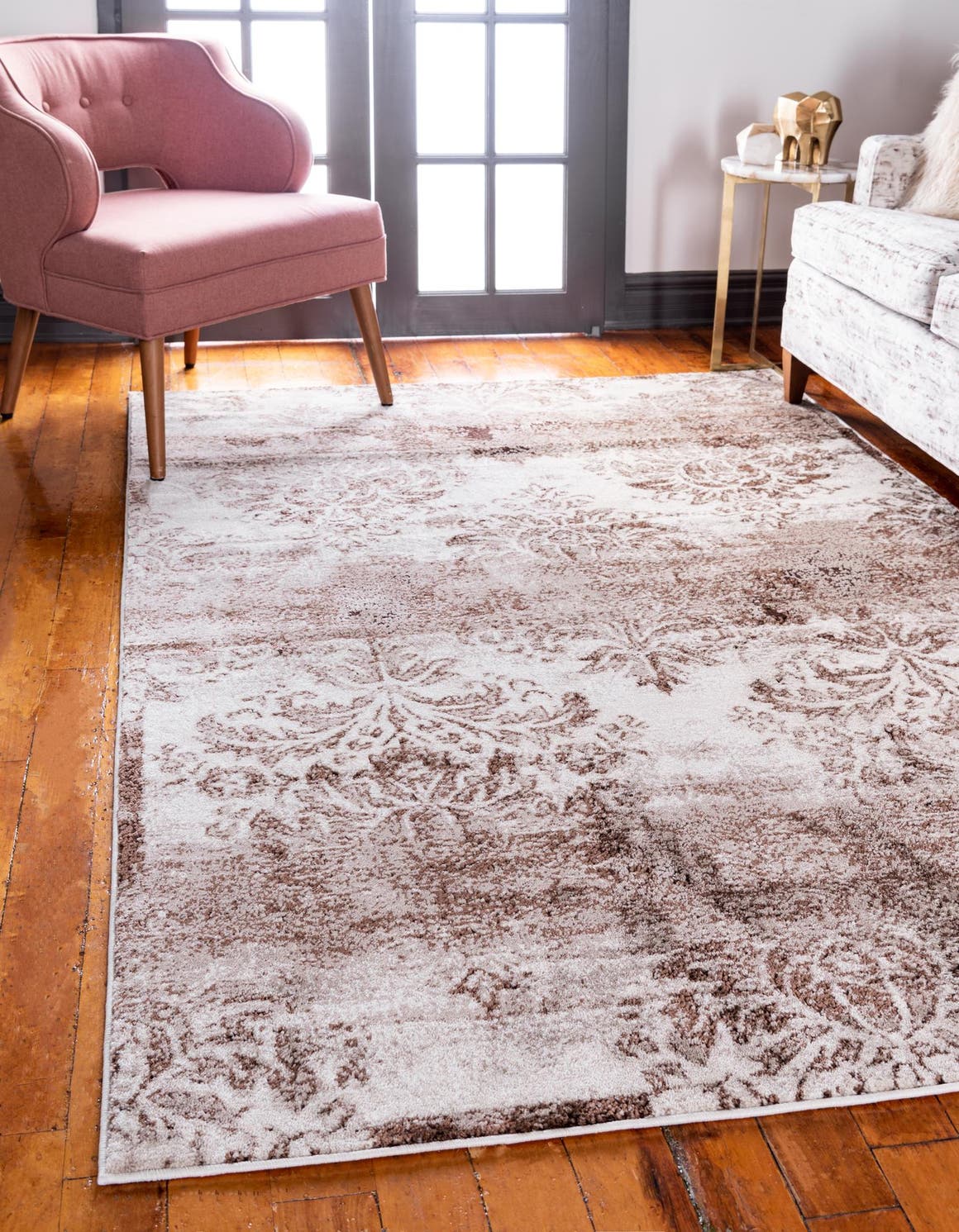 Dark Beige 4' x 6' Rushmore Rectangle Area Rug