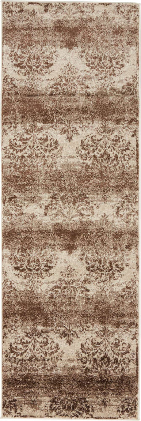 Dark Beige 2' x 6' 1 Rushmore Runner Area Rug 55% Polypropylene & 45% Polyester Durable Quality Carpet for Indoor Home Decorating for Sale at Rug Engine