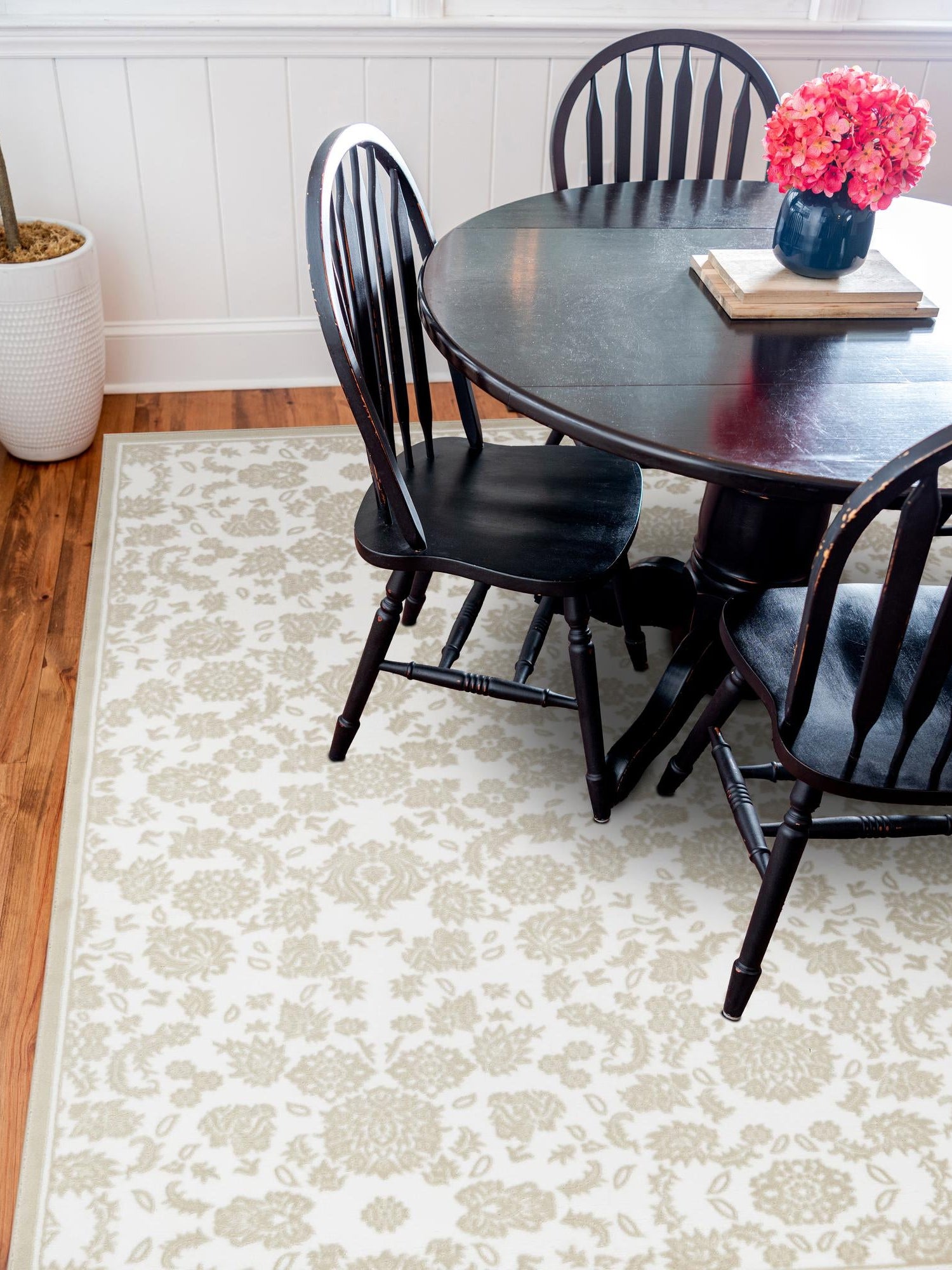 Snow White 4' x 4' Rushmore Square Area Rug 55% Polypropylene & 45% Polyester Durable Quality Carpet for Indoor Home Decorating for Sale at Rug Engine