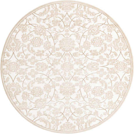 Snow White 5' x 5' Rushmore Round Area Rug 55% Polypropylene & 45% Polyester Durable Quality Carpet for Indoor Home Decorating for Sale at Rug Engine