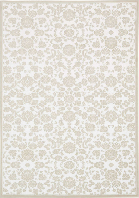 White Brown 7' 1 x 10' Rushmore Rectangle Area Rug 55% Polypropylene & 45% Polyester Durable Quality Carpet for Indoor Home Decorating for Sale at Rug Engine