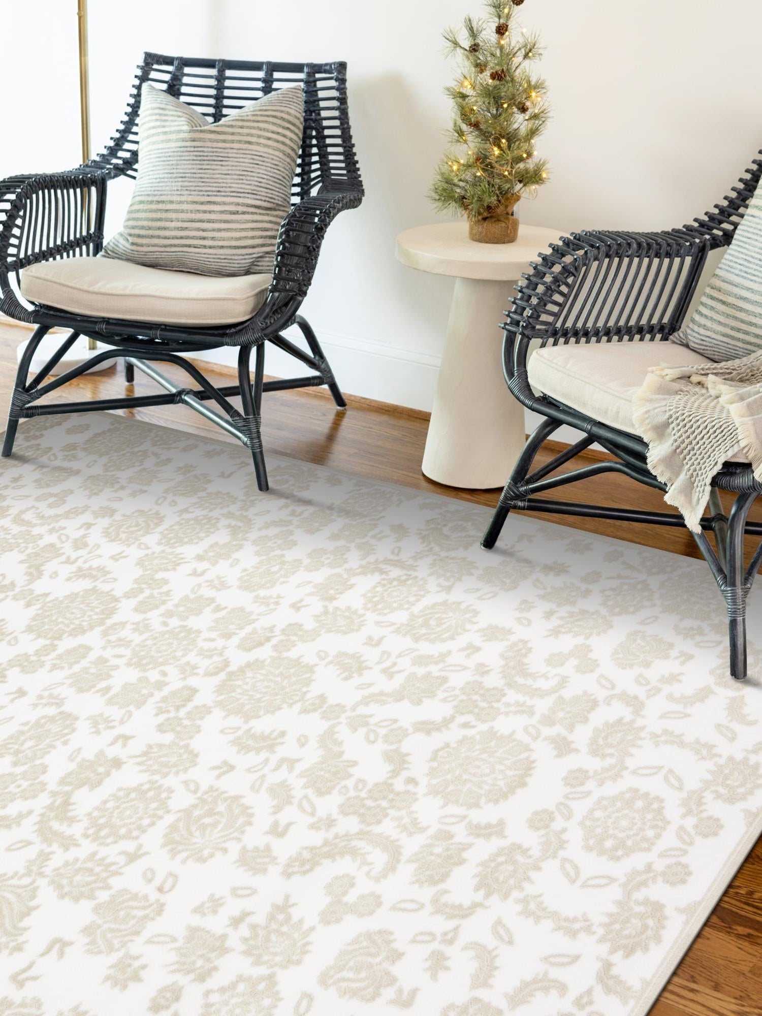 White Brown 8' x 11' 6 Rushmore Rectangle Area Rug 55% Polypropylene & 45% Polyester Durable Quality Carpet for Indoor Home Decorating for Sale at Rug Engine