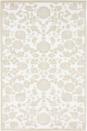 White Brown 4' 1 x 6' 1 Rushmore Rectangle Area Rug 55% Polypropylene & 45% Polyester Durable Quality Carpet for Indoor Home Decorating for Sale at Rug Engine