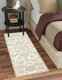 White Brown 3' x 9' 10 Rushmore Runner Area Rug 55% Polypropylene & 45% Polyester Durable Quality Carpet for Indoor Home Decorating for Sale at Rug Engine