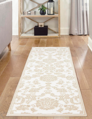 White Brown 2' x 6' 1 Rushmore Runner Area Rug 55% Polypropylene & 45% Polyester Durable Quality Carpet for Indoor Home Decorating for Sale at Rug Engine