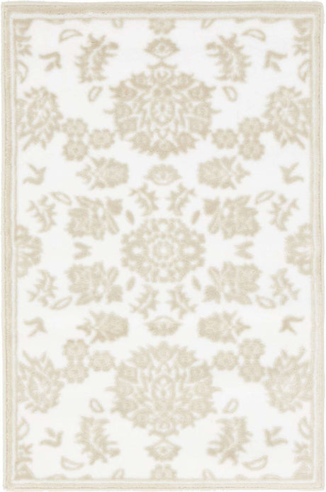 White Brown 2' x 3' 1 Rushmore Rectangle Area Rug 55% Polypropylene & 45% Polyester Durable Quality Carpet for Indoor Home Decorating for Sale at Rug Engine